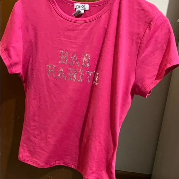 Rue21 Hot Pink 'Bad Habits' Tee - Picture 1 of 3
